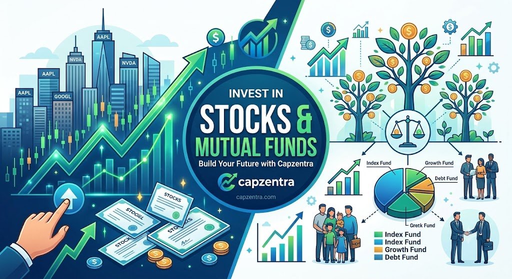 invest in stocks and mutual funds